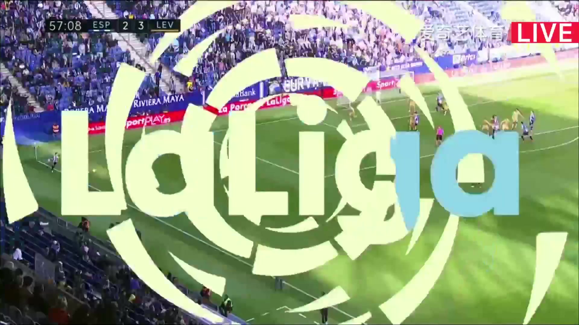 Laliga1 RCD Espanyol Vs Levante 56 phút Jose Luis Morales MartinVào, ghi bàn 2:3