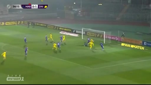 UKR D1 FC Mariupol Vs Dnipro-1 Artem Dovbyk Goal in 58 min, Score 0:2
