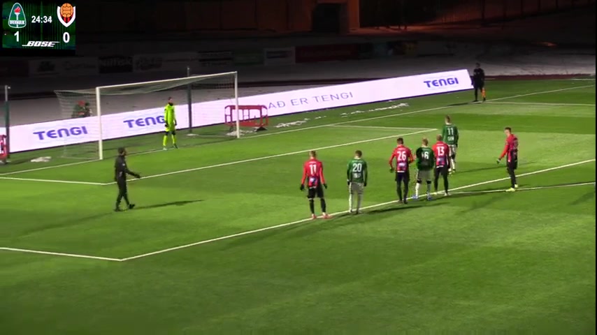 ICE PSC Breidablik Vs Vikingur Reykjavik 25 phút Vào, ghi bàn 2:0