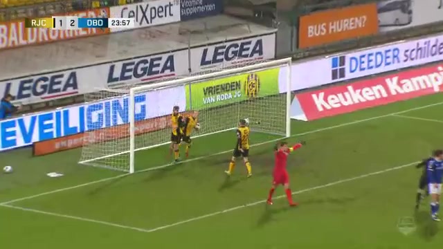 HOL D2 Roda JC Vs Den Bosch Dylan Vente Goal in 23 min, Score 2:2