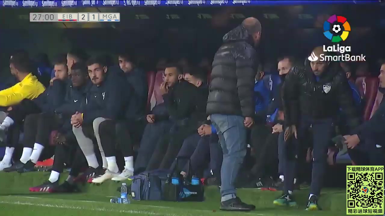SPA D2 Eibar Vs Malaga 25 phút Jose CorpasVào, ghi bàn 2:1