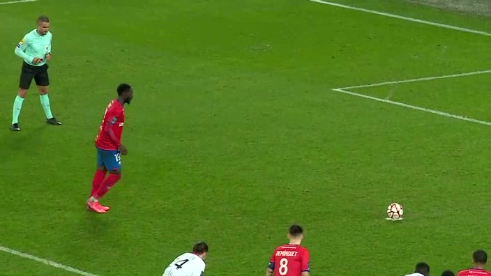 FRA D2 Caen Vs Guingamp 81 phút Alexandre MendyVào, ghi bàn 2:0