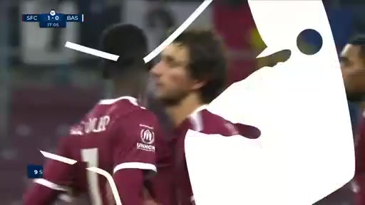 SUI Sl Servette Vs Basel 16 phút Miroslav StevanovicVào, ghi bàn 1:0