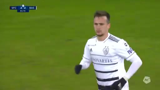 SUI Sl Servette Vs Basel 84 phút Liam MillarVào, ghi bàn 2:2