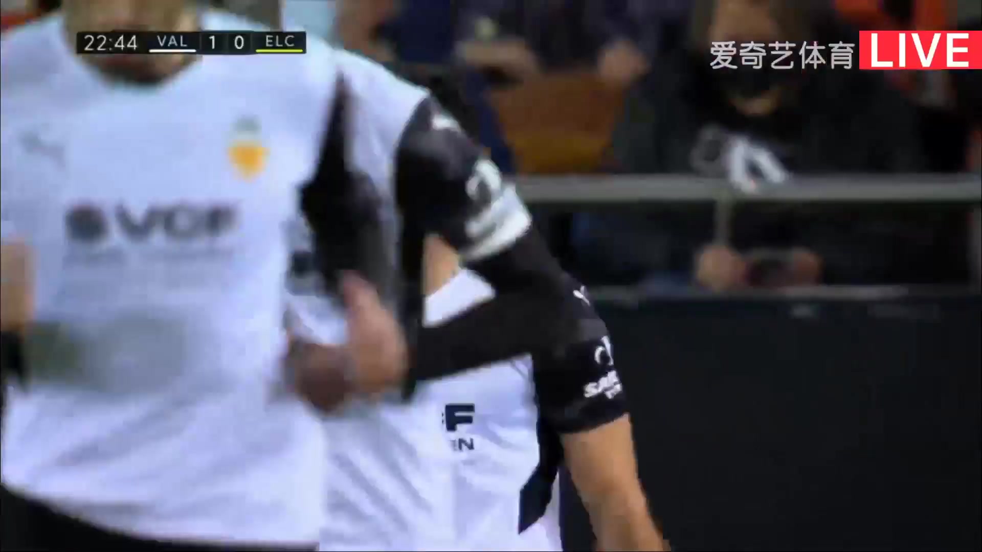 Laliga1 Valencia Vs Elche Goncalo Manuel Ganchinho Guedes Goal in 21 min, Score 1:0