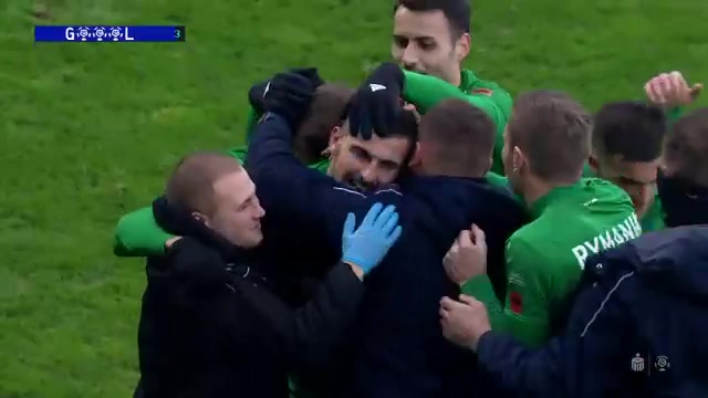 POL PR Cracovia Krakow Vs Gornik Leczna Bartosz Spiaczka Goal in 40 min, Score 0:2