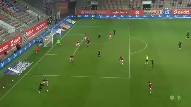 POL PR Zaglebie Lubin Vs Wisla Krakow Patryk Szysz Goal in 84 min, Score 2:1