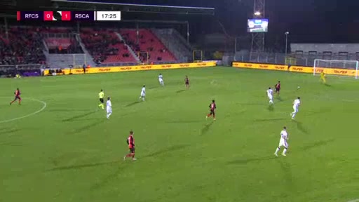 BEL D1 Seraing United Vs Anderlecht 17 phút Lior RefaelovVào, ghi bàn 0:2