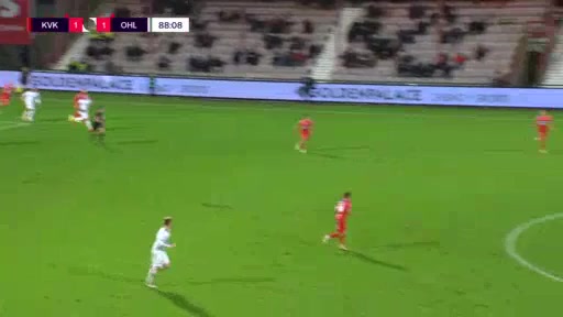BEL D1 Kortrijk Vs Oud Heverlee 88 phút Faiz SelemanieVào, ghi bàn 2:1