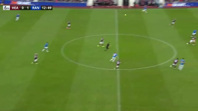 SCO PR Heart of Midlothian Vs Glasgow Rangers Joe Aribo Goal in 12 min, Score 0:2