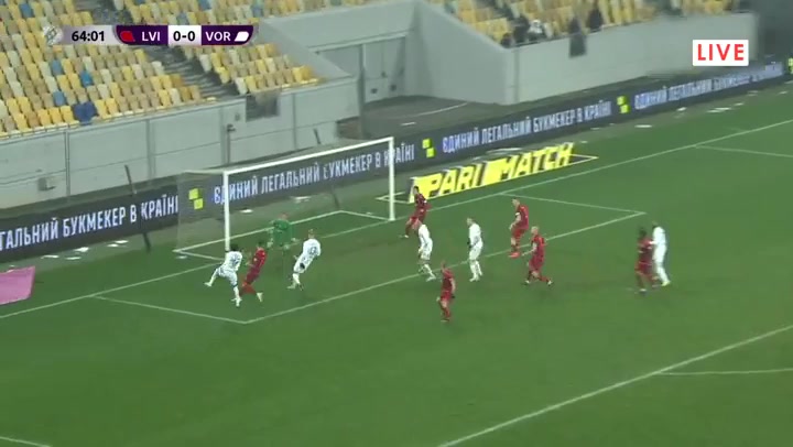 UKR D1 FC Lviv Vs FC Vorskla Poltava Amilcar Codjovi Goal in 64 min, Score 0:1