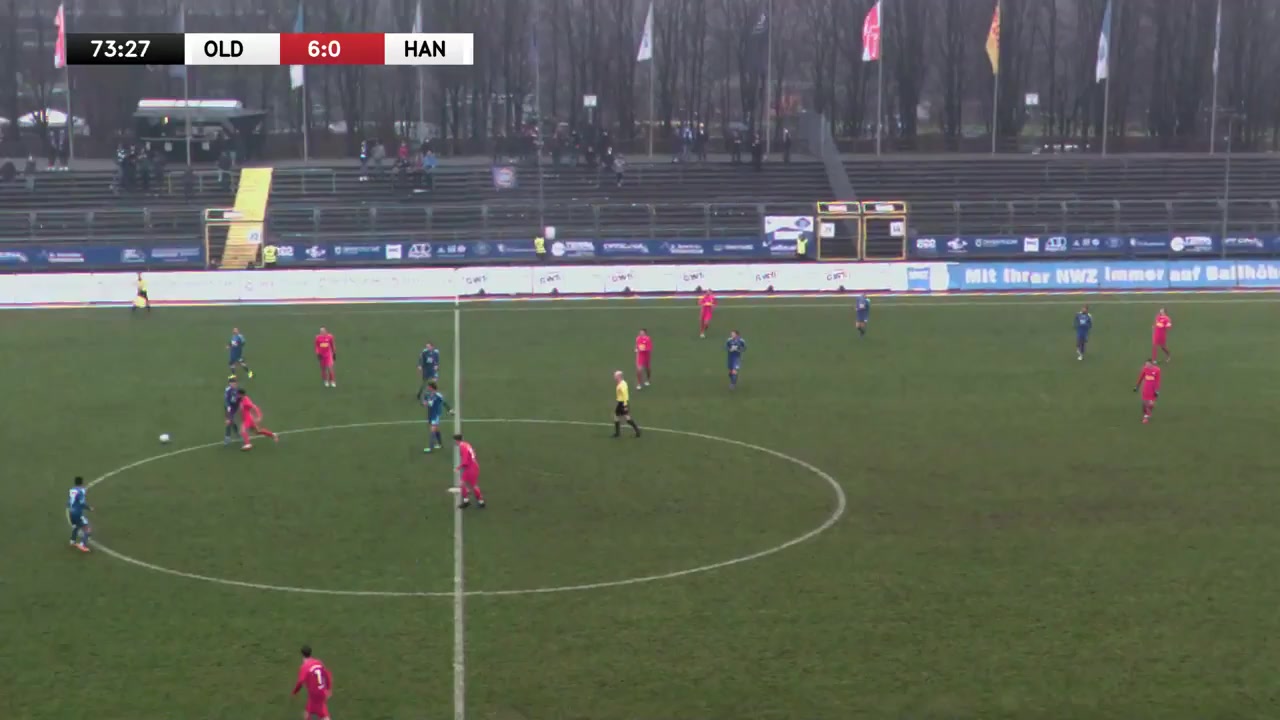 GER Reg Oldenburg Vs HSC Hannover  Goal in 74 min, Score 6:1