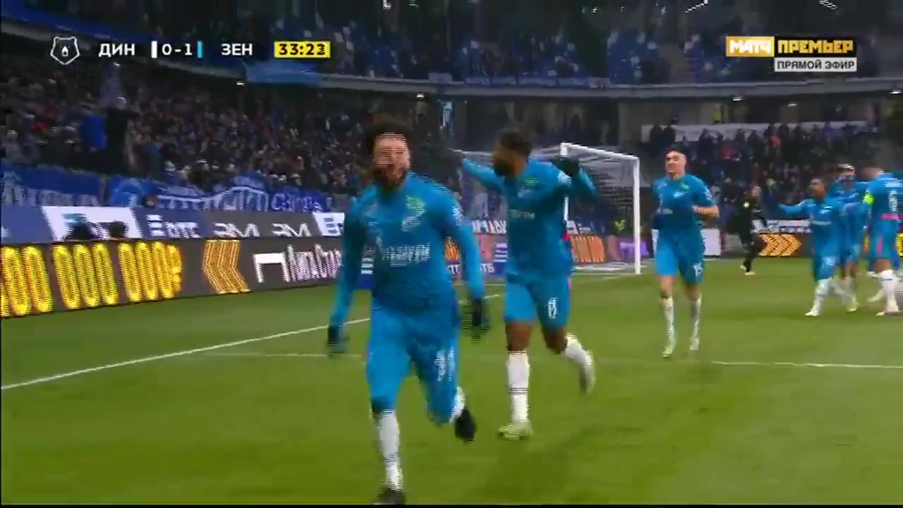 RUS PR Dynamo Moscow Vs Zenit St. Petersburg Claudio Luiz Rodrigues Parisi Leonel Goal in 32 min, Score 0:1