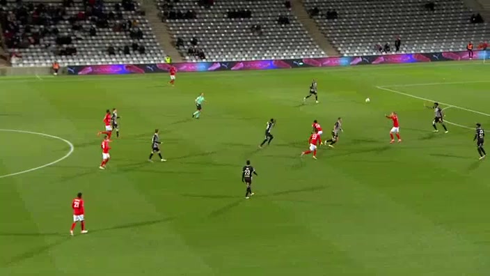 FRA D2 Nimes Vs Nancy 26 phút Elias Mar OmarssonVào, ghi bàn 1:0
