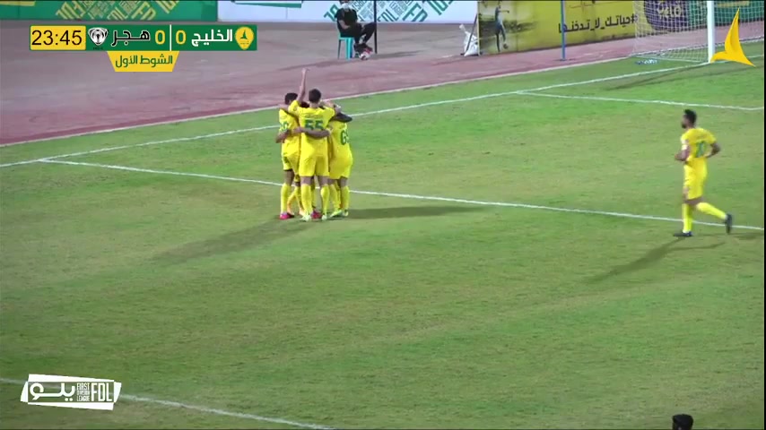 KSA D1 Al Khaleej Club Vs Hajer  Goal in 24 min, Score 1:0