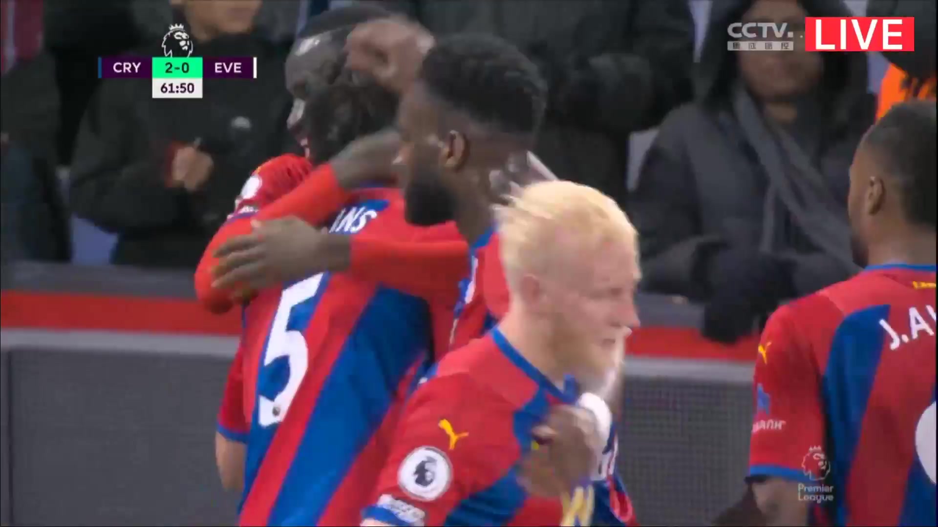 EPL Crystal Palace Vs Everton 62 phút James TomkinsVào, ghi bàn 2:0