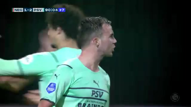 HOL D1 NEC Nijmegen Vs PSV Eindhoven Carlos Vinicius Alves Morais Goal in 89 min, Score 1:2