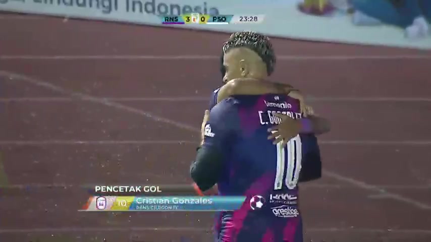 IDN D1 Rans Nusantara FC Vs Persis Solo FC Cristian Gonzales Goal in 23 min, Score 3:0