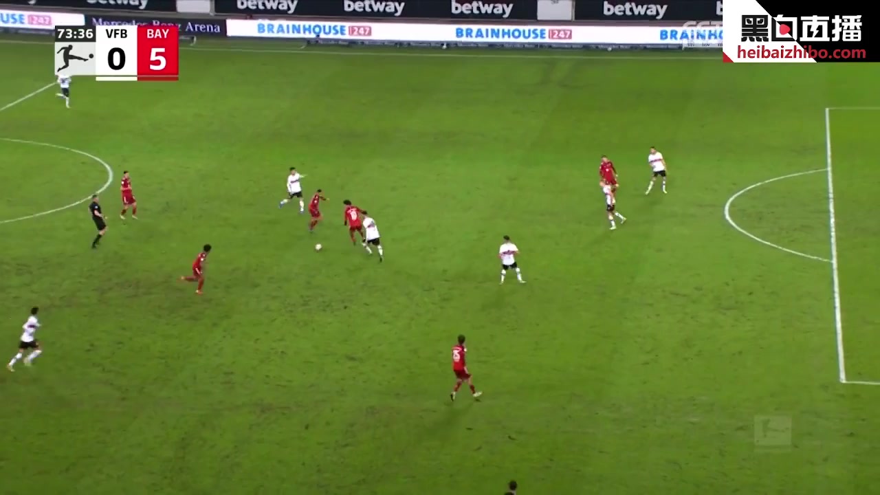 Bundesliga VfB Stuttgart Vs Bayern Munchen Serge Gnabry Goal in 73 min, Score 0:5