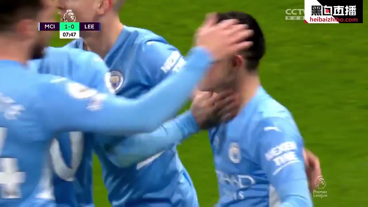 EPL Manchester City Vs Leeds United Phil Foden Goal in 8 min, Score 1:0