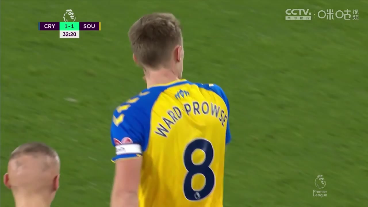 36 Crystal Palace Vs Southampton 31 skor gol James Ward Prowse, skor 1:1