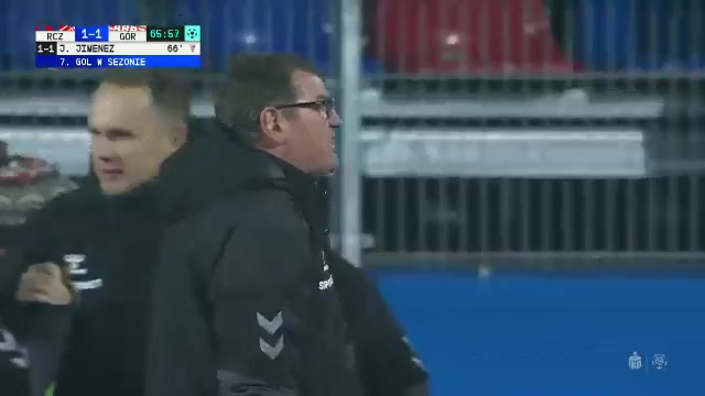 6 Rakow Czestochowa Vs Gornik Zabrze 66 skor gol Jesus Jimenez Nunez, skor 1:1