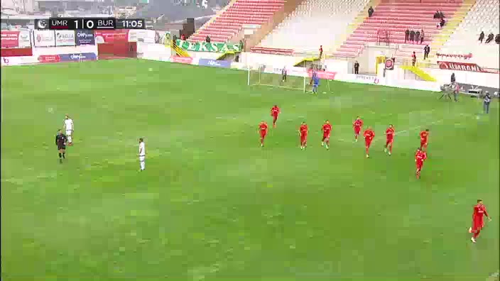 TUR D2 Umraniyespor Vs Bursaspor Yacine Bammou Goal in 10 min, Score 1:0