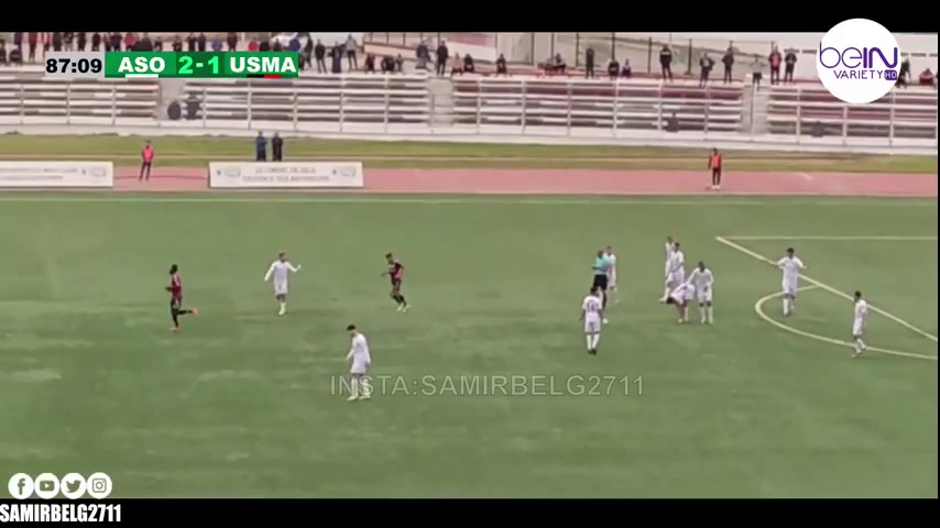 ALG D1 ASO Chlef Vs USM Alger Mahious A. Goal in 87 min, Score 2:1