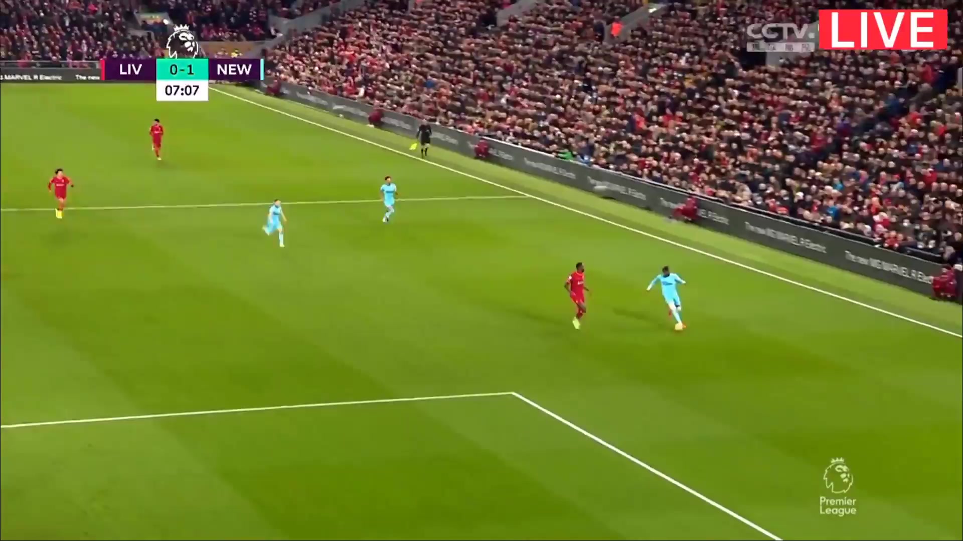 EPL Liverpool Vs Newcastle United Jonjo Shelvey Goal in 5 min, Score 0:1