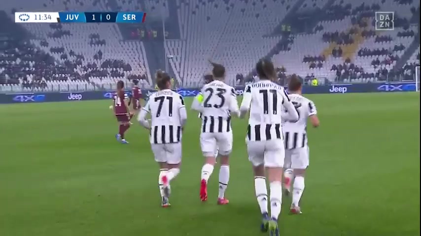 UEFA WUC Juventus (w) Vs Servette (w) Hurtig Goal in 10 min, Score 1:0