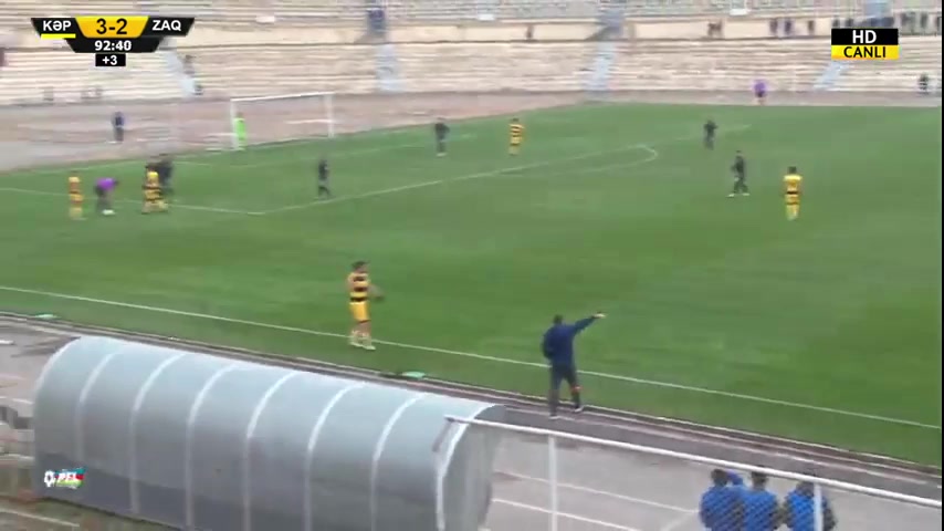 AZE D2 FK Kapaz Ganca Vs Zaqatala FK  Goal in 87 min, Score 3:2