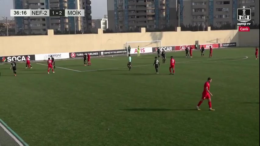 AZE D2 PFC Neftchi II Vs FK MOIK Baku Yusifli Goal in 39 min, Score 1:2