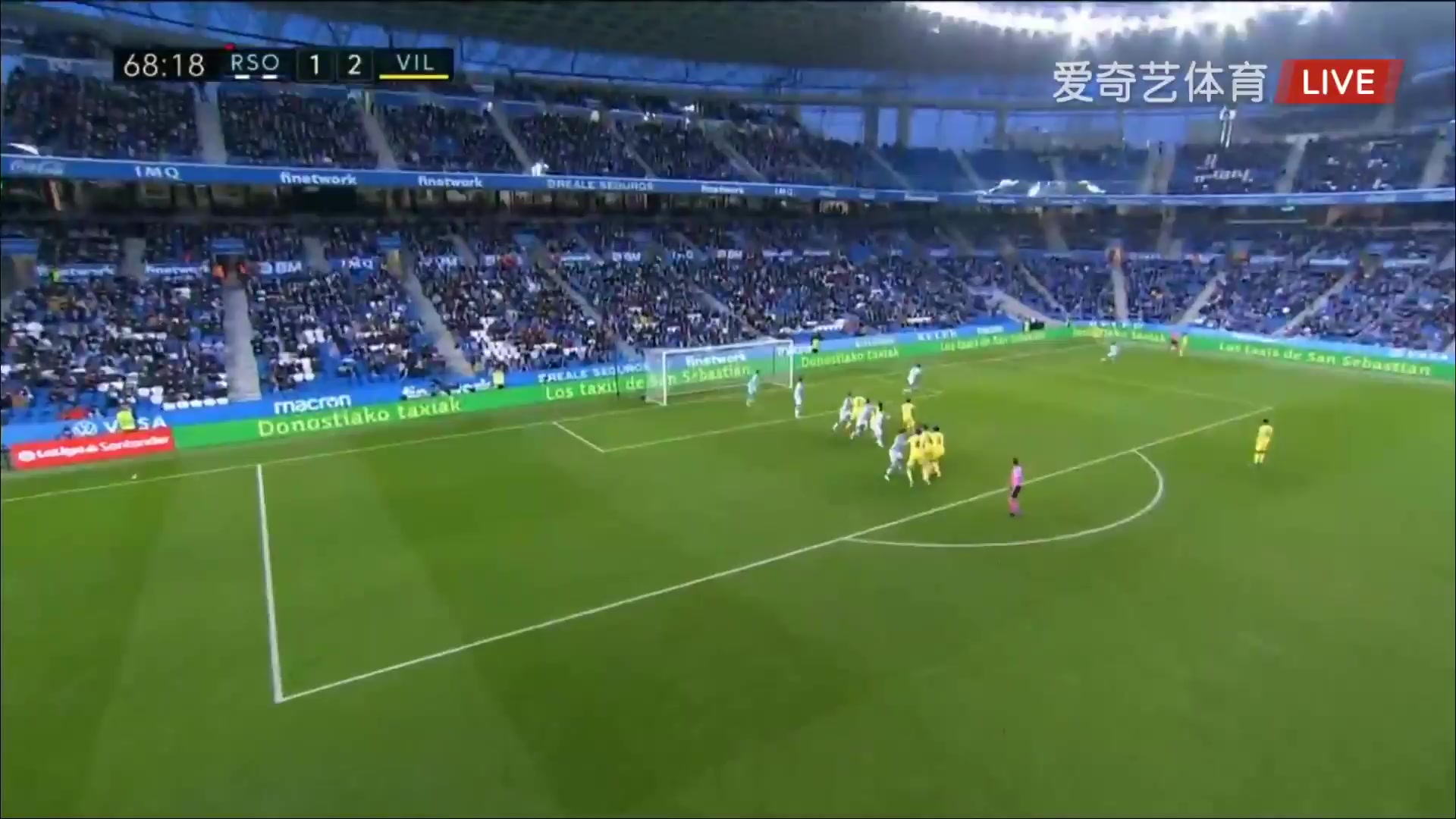 Laliga1 Real Sociedad Vs Villarreal 68 phút Gerard Moreno BalagueroVào, ghi bàn 1:2