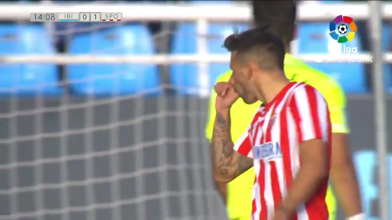 SPA D2 Ibiza Eivissa Vs Sporting Gijon 13 phút Aitor Garcia FloresVào, ghi bàn 0:1