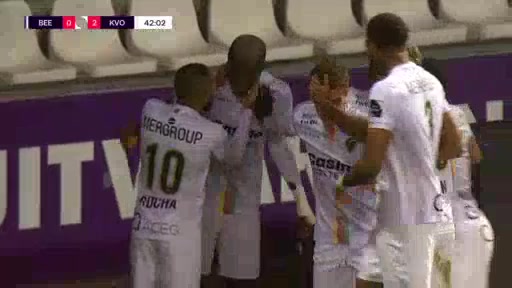 BEL D1 Beerschot Wilrijk Vs Oostende 41 phút Makhtar GueyeVào, ghi bàn 0:2