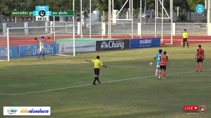 THA L3 Nakhon Ratchasima United FC Vs Udon United  Goal in 70 min, Score 4:0