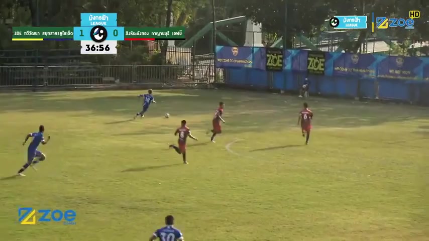 THA L3 Thawiwatthana Vs Singha GB Kanchanaburi  Goal in 37 min, Score 2:0