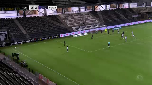 HOL D1 Heracles Almelo Vs Groningen Orestis Kiomourtzoglou Goal in 86 min, Score 3:2