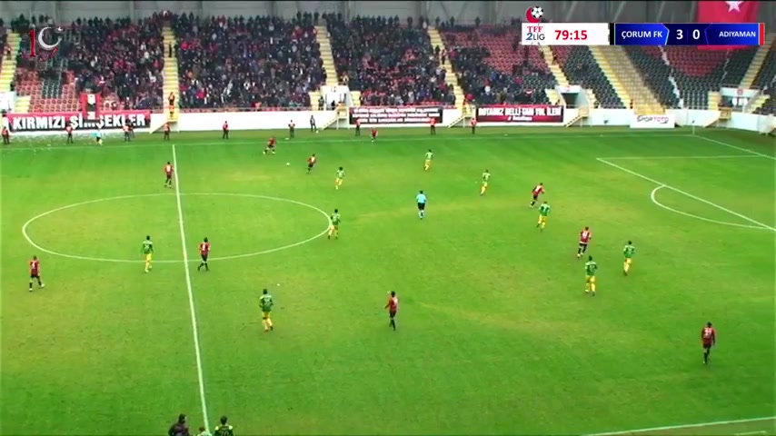 TUR D3 Corum Belediyespor Vs Adiyamanspor  Goal in 78 min, Score 3:0