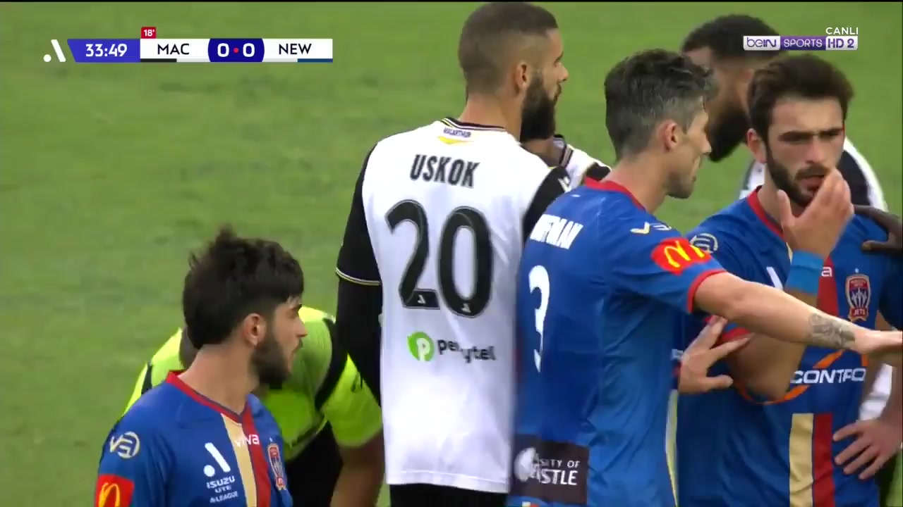 AUS D1 FC Macarthur Vs Newcastle Jets 34 phút Beka MikeltadzeVào, ghi bàn 0:1