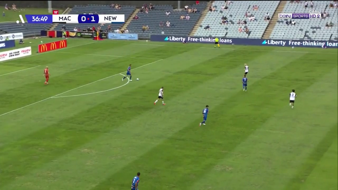 AUS D1 FC Macarthur Vs Newcastle Jets 36 phút Vào, ghi bàn 0:1