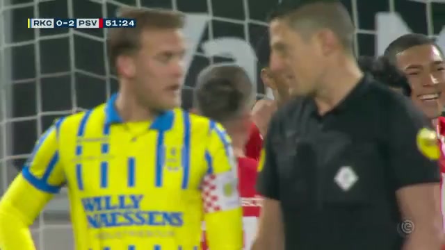 HOL D1 RKC Waalwijk Vs PSV Eindhoven Cody Gakpo Goal in 51 min, Score 0:2