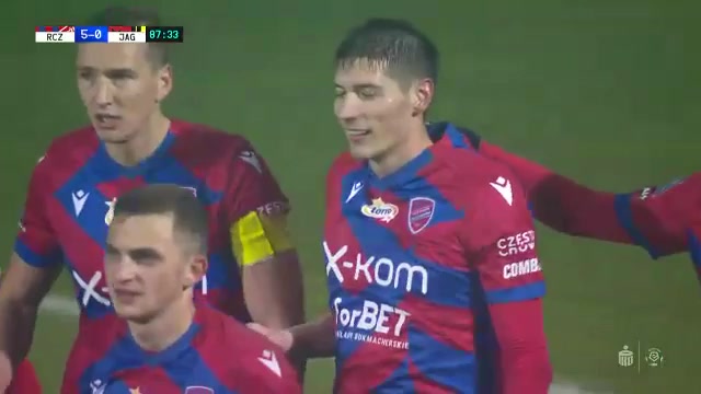 6 Rakow Czestochowa Vs Jagiellonia Bialystok 87 skor gol Zoran Arsenic, skor 5:0