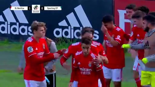 Por U23 Benfica U23 Vs Sporting Lisbon Sad U23 Diego Moreira Goal in 33 min, Score 1:0