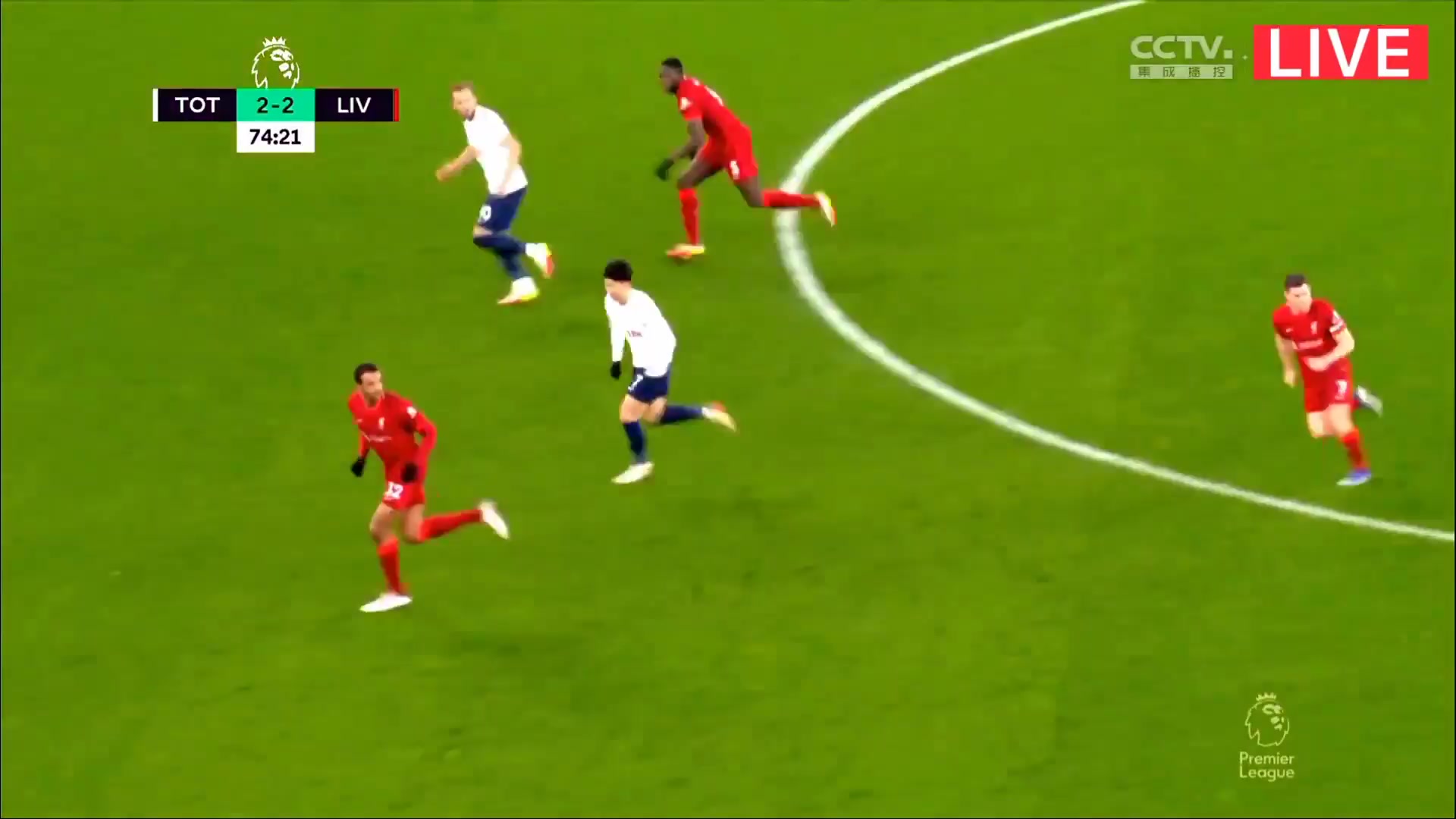 EPL Tottenham Hotspur Vs Liverpool Son Heung Min Goal in 75 min, Score 2:2