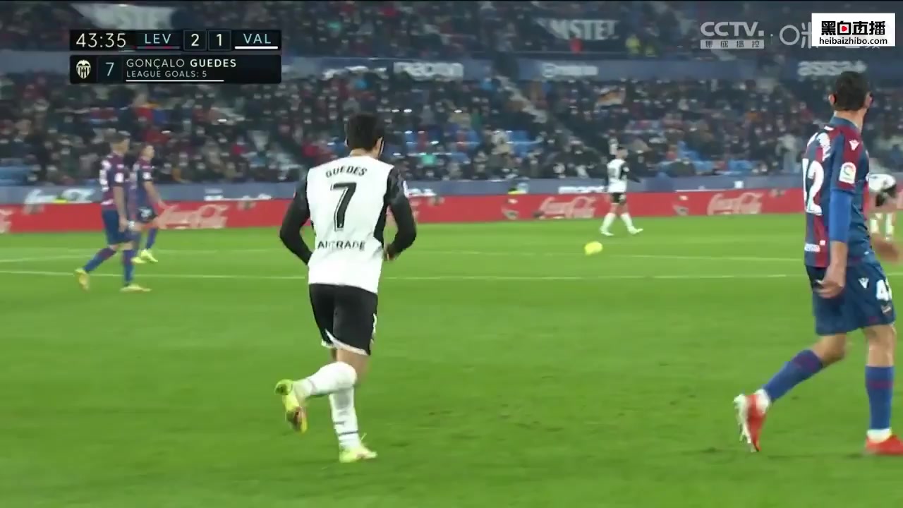 Laliga1 Levante Vs Valencia 43 phút Goncalo Manuel Ganchinho GuedesVào, ghi bàn 2:1