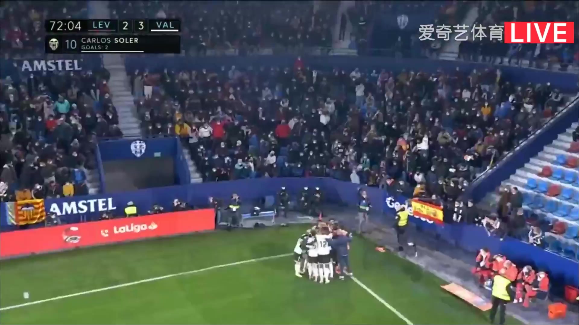 Laliga1 Levante Vs Valencia 72 phút Vào, ghi bàn 2:3