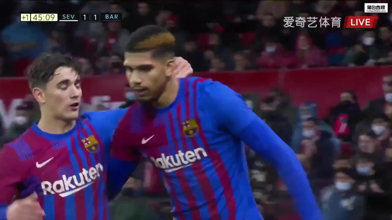 Laliga1 Sevilla Vs FC Barcelona 44 ทำประตู  ประตู, ทำคะแนน 1:1