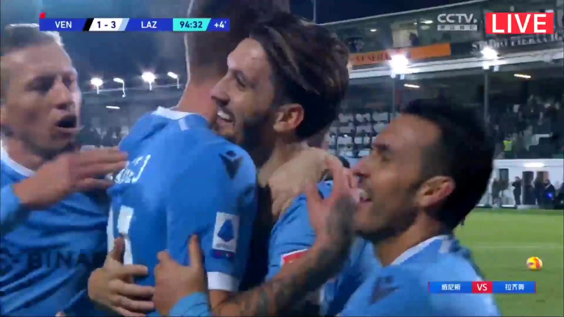 Serie A Venezia Vs Lazio 94 ทำประตู  ประตู, ทำคะแนน 1:3