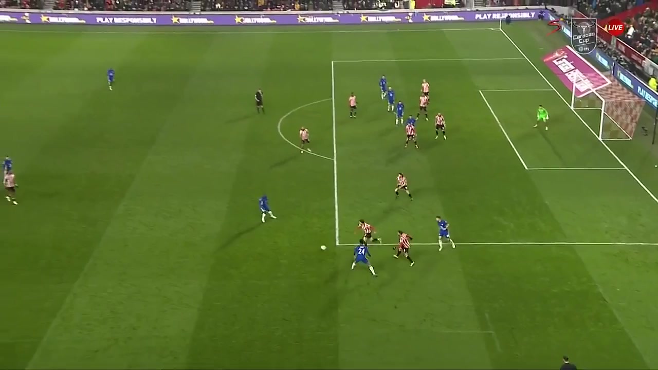 ENG LC Brentford Vs Chelsea 80 phút Vào, ghi bàn 0:1